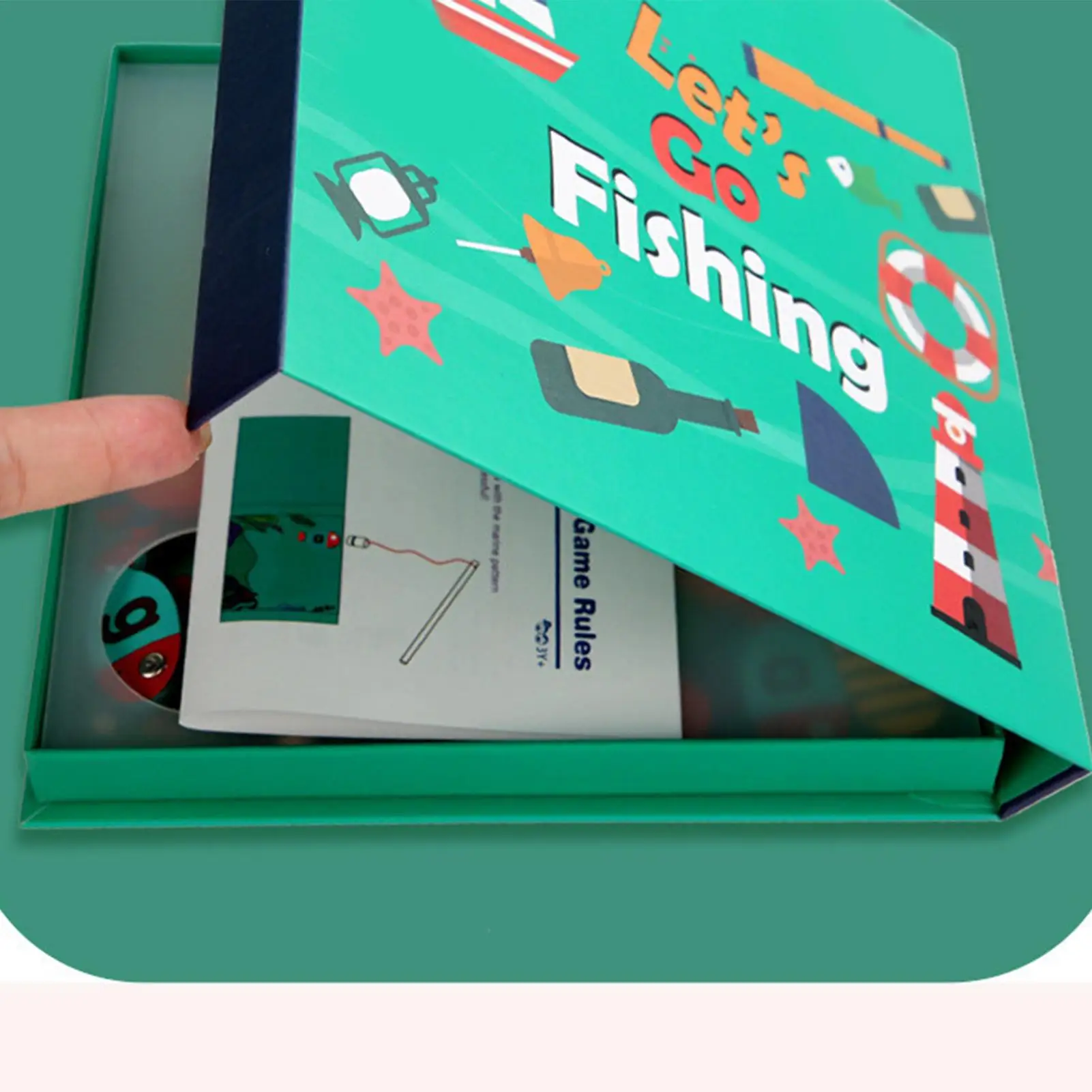 Fish Game Magnetic 26-Letter Learning Toys Alphabet Fish Catching Puzzle Games For Kids Boys Girls Classroom Preschool Travel