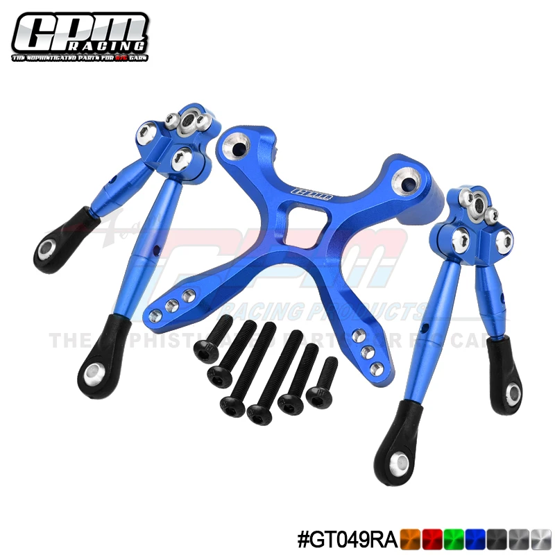 

GPM Aluminum Rear Tie Rods With Stabilizer For TRAXXAS 1/10 Ford GT 4-Tec2.0/3.0