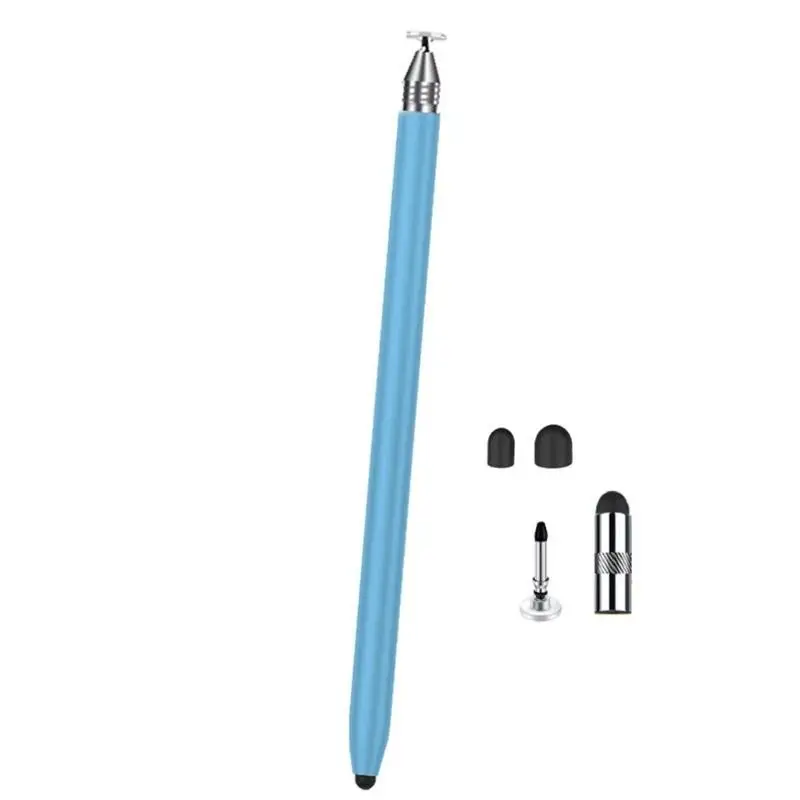 652F 3 in 1 Multiple Device Styluses Two Soft Rubber Tip Gentle Screen Protections for Smooth Writing Drawing