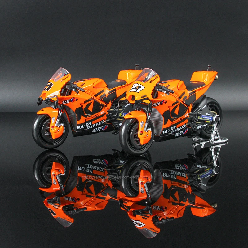 Maisto 1:18 Tech3 KTM Factory Racing 9# Petrucci 27# Lecuona Factory Licensed Simulation Alloy Motorcycle Model Toy Collection