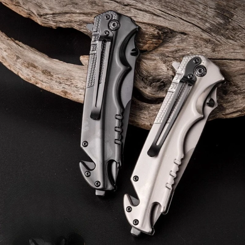 Multi-Function Folding Utility Knife Sharp Stainless Steel Kitchen Knife for Home Use Fruit Knife, Meat Cutting Knife, Peeling K view 4