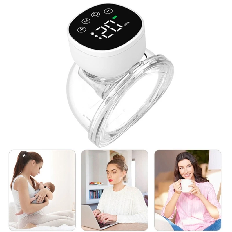 2/1PCS Electric Breast Pump Silent Wearable Hands-Free Newborn Comfort Milk Extractor Milker BPA Free Breastfeeding