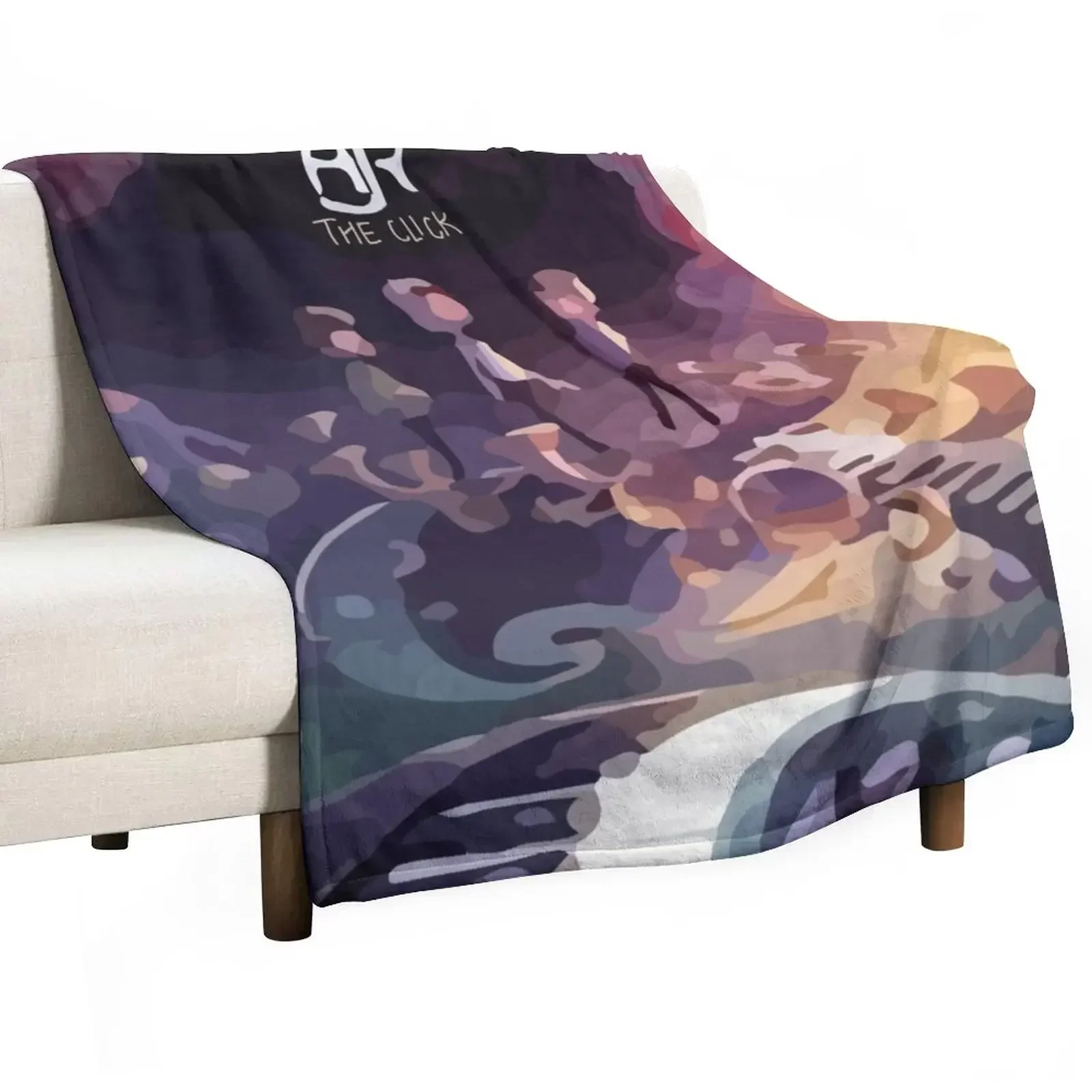 The Click Album Cover Throw Blanket Beach Shaggy warm winter Designers Blankets