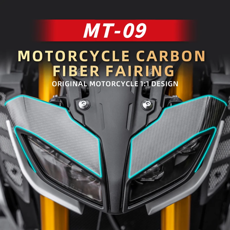 Use For YAMAHA MT 09 Motorcycle Cabon Fiber Stickers Kits Of Bike Accessories Decoration And Protection Refit Decal