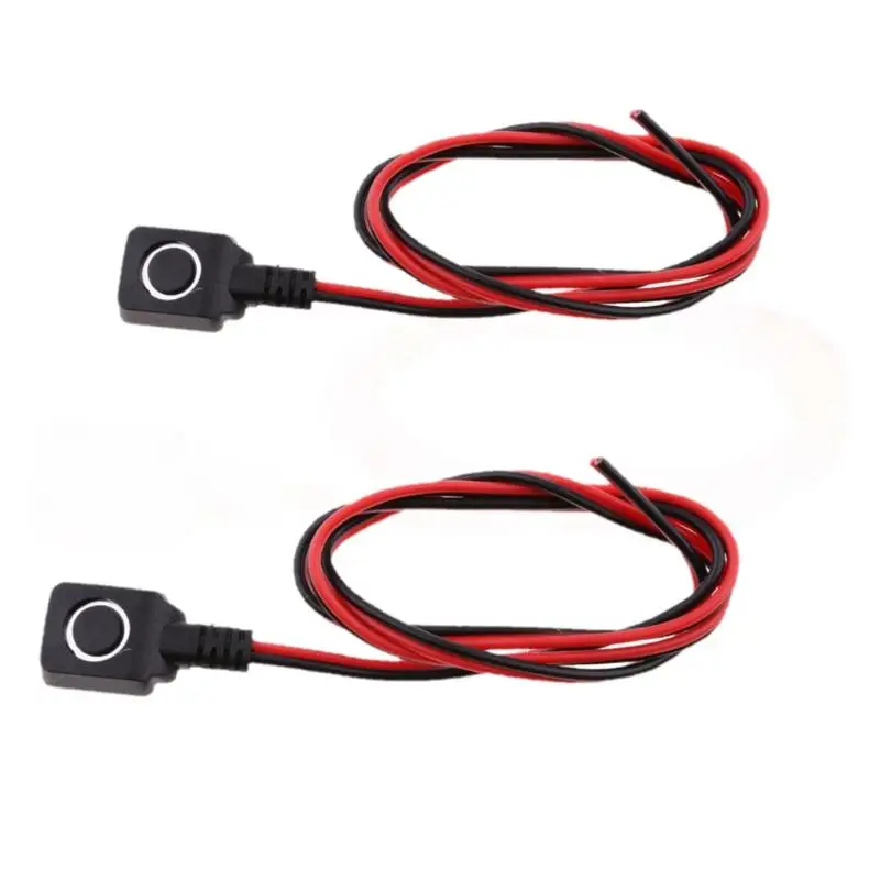 Bouton de commutation d'alarme de sécurité automobile, 2 pièces, interrupteur à bouton-poussoir d'urgence en plastique pour système de sécurité automobile