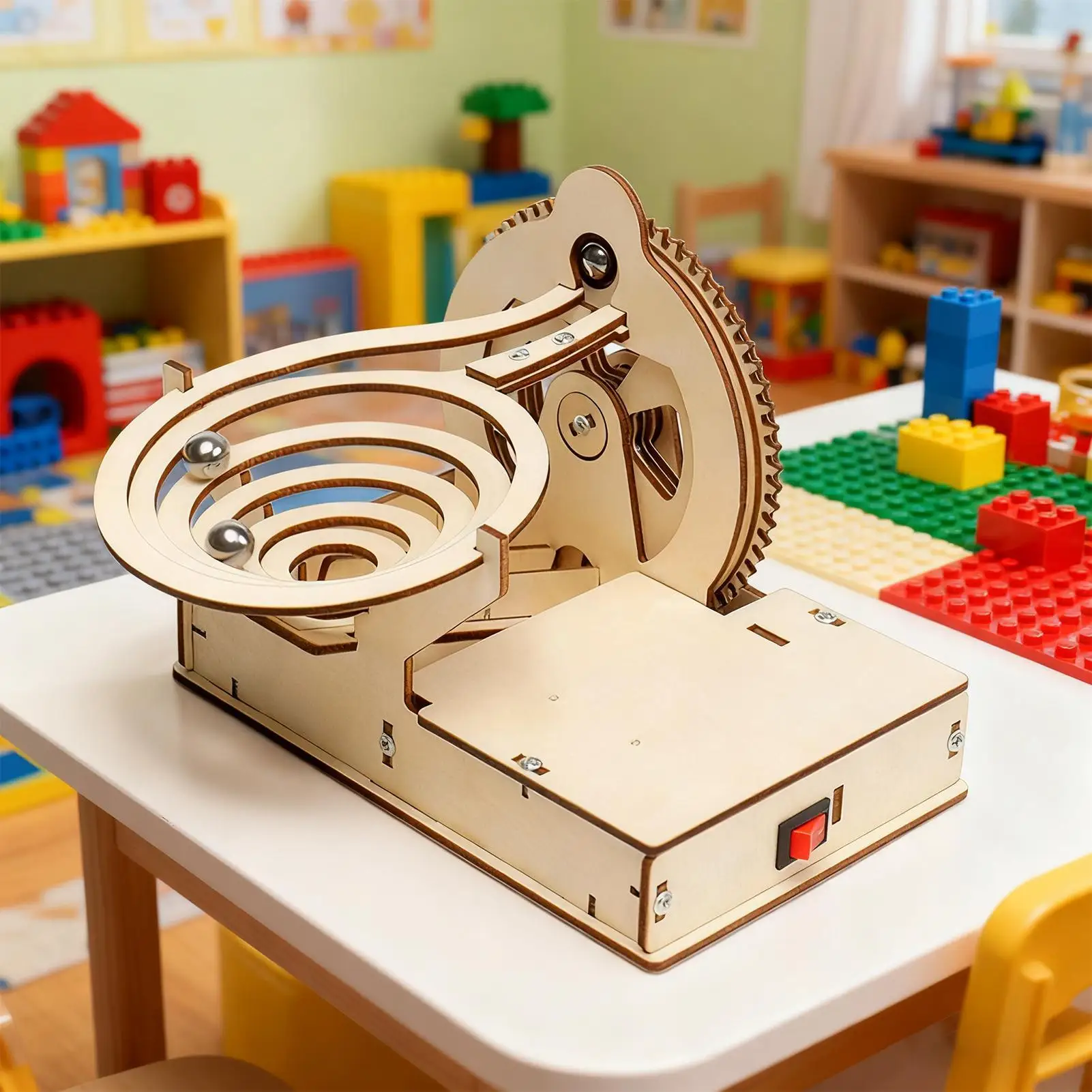 Houten modelsets voor volwassenen Houten mechanisch leerspeelgoed Track Gears Speelgoed voor jongens Meisjes Home Activity Center Schoolreizen