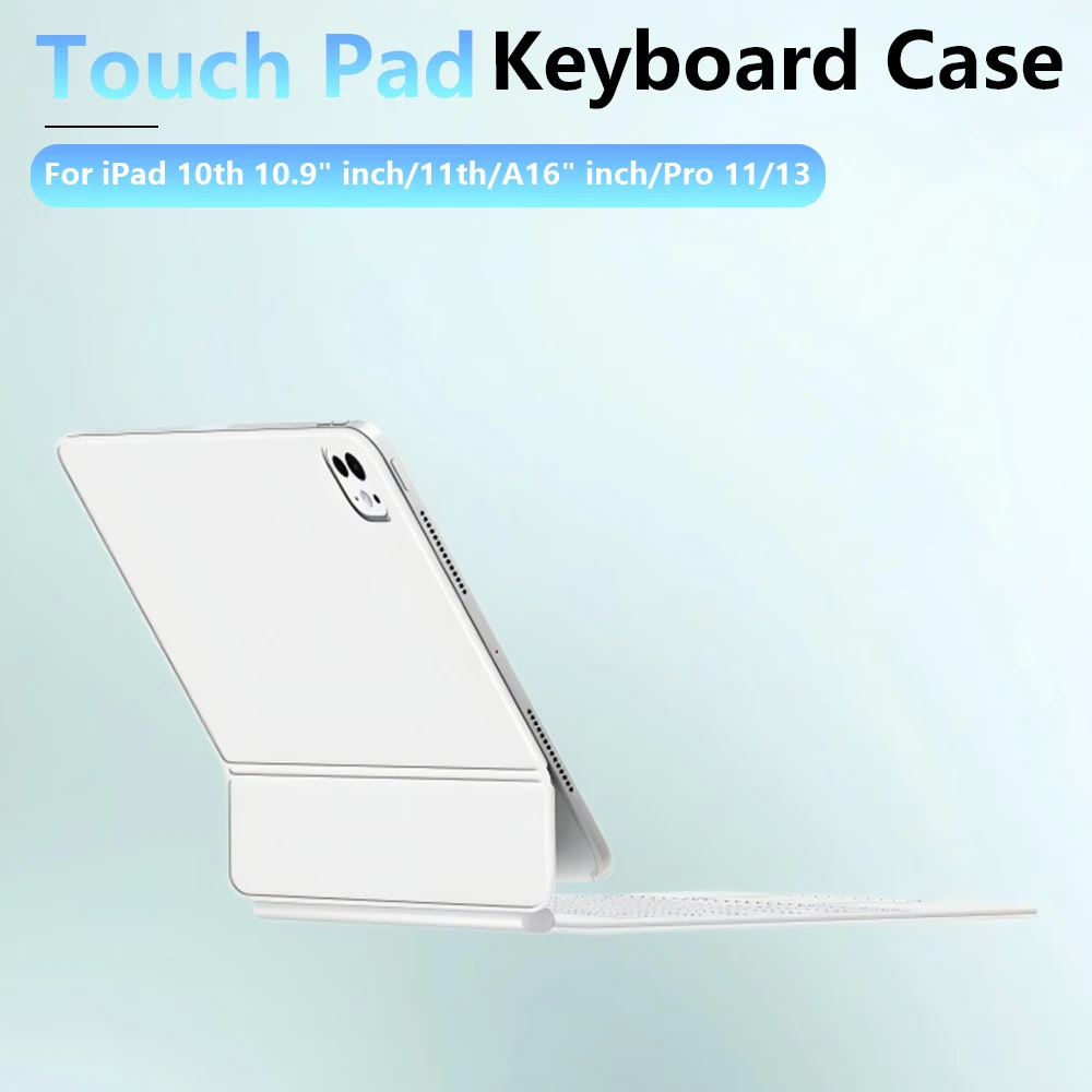 Trackpad Magic Keyboard For iPad 10th 10.9 11th Air 4/5/6/7/8 11inch 2024 Shell for iPad Pro11 13 Air11 M2/M3/M4/M5 Smart Case
