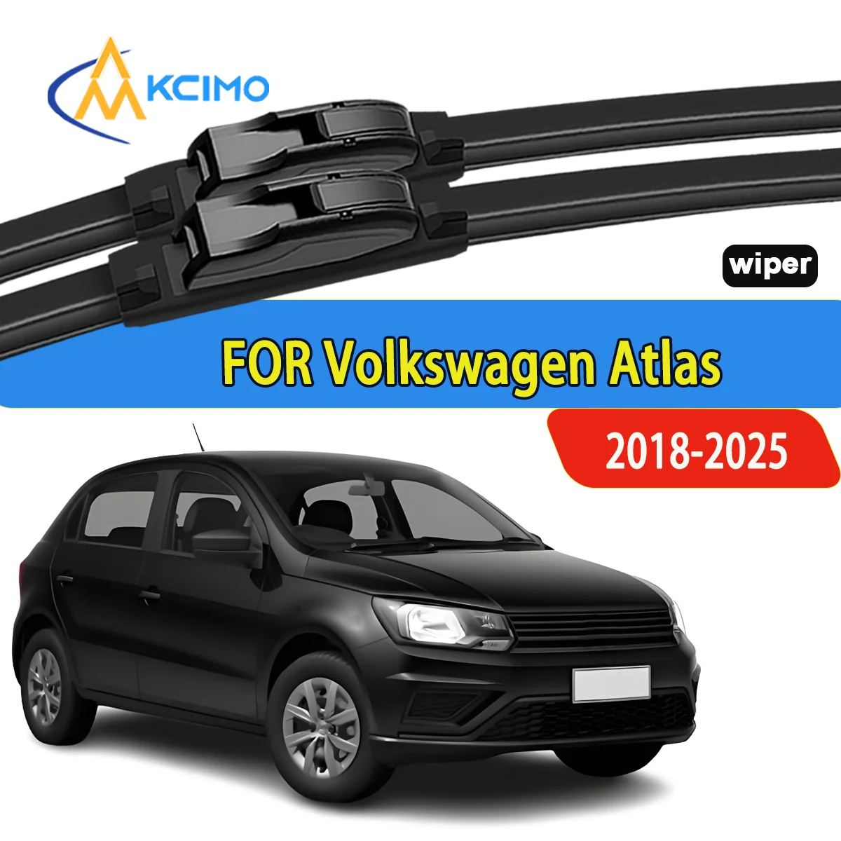 

2pcs Quality Windscreen Silent Black Car Rain Brush Suitable for Volkswagen Atlas 2018-2025 Volkswagen Teramont Front Wipers