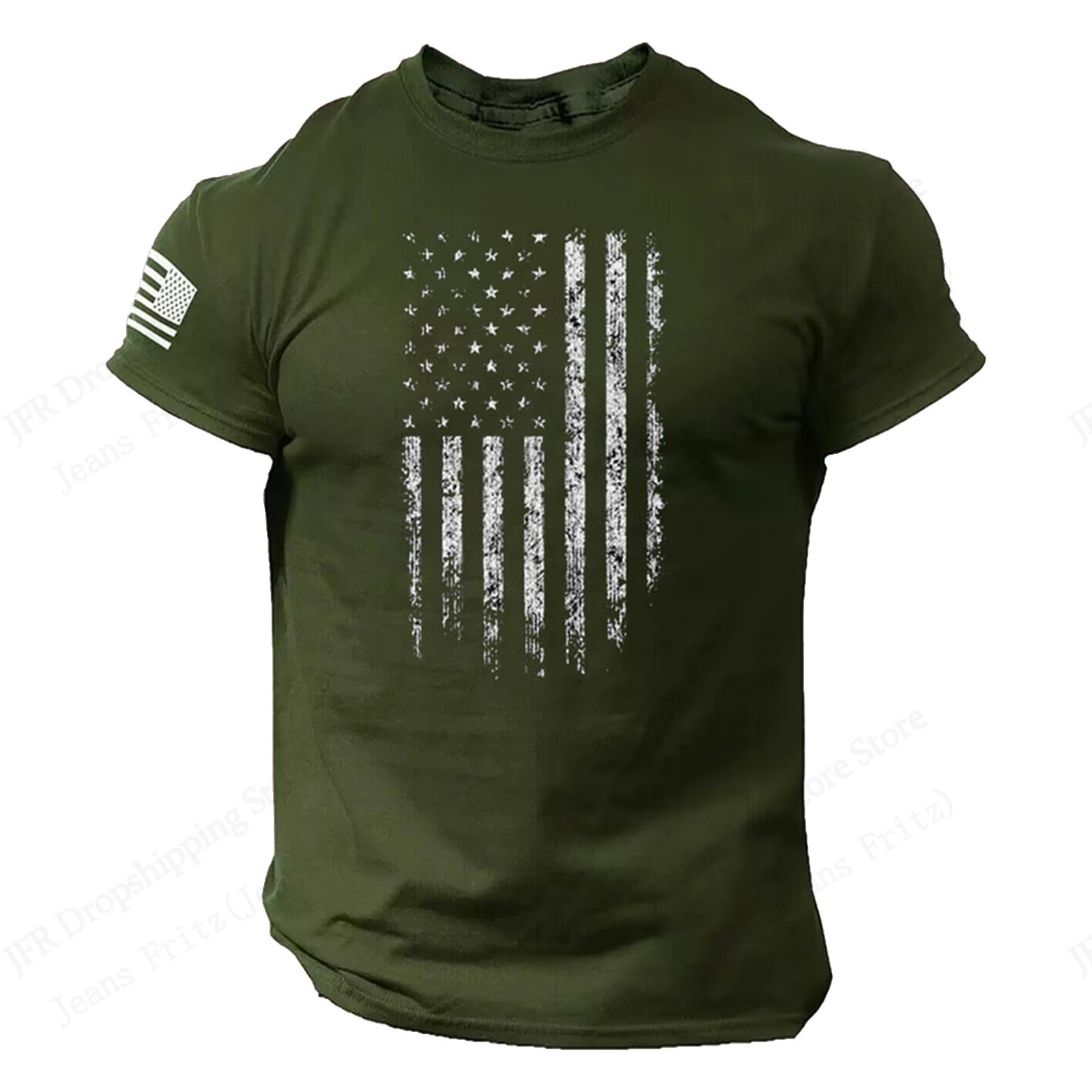 

Vintage American Flag 3d Print Graphic T-shirt Men Women Fashion Casual Hip Hop Oversized Short Sleeve Tops Tee Man Clothing Usa