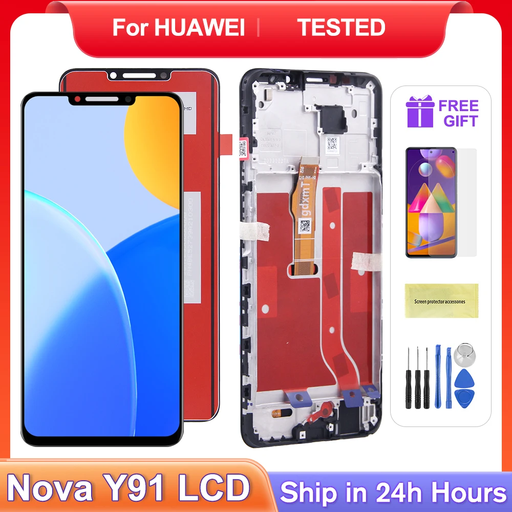 

Для HUAWEI Nova Y91 для NovaY91 6,95 ''STG-LX1 STG-LX2 ЖК-дисплей, сменный преобразователь сенсорного экрана в сборе