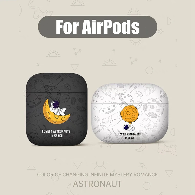 Cover for AirPods 3 3rd Generation Case for AirPods Pro 2 2023 Case for Airpod pro 2 3 Astronaut Moon Funda Air Pods 3 2 Coque