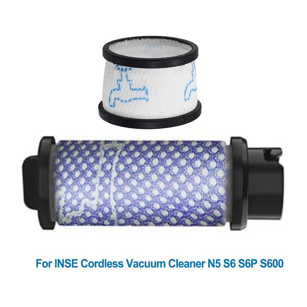 2 Pack Washable Filters For Inse N5 S6 S6P S600 Cordless Vacuum Cleaner Parts Primary Secondary Replacement Accessories