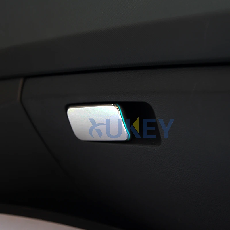 For Hyundai Creta 2015 2016-2019 Chrome Glove Box Cover Sticker Interior Styling Glove Storage Box Decoration Molding