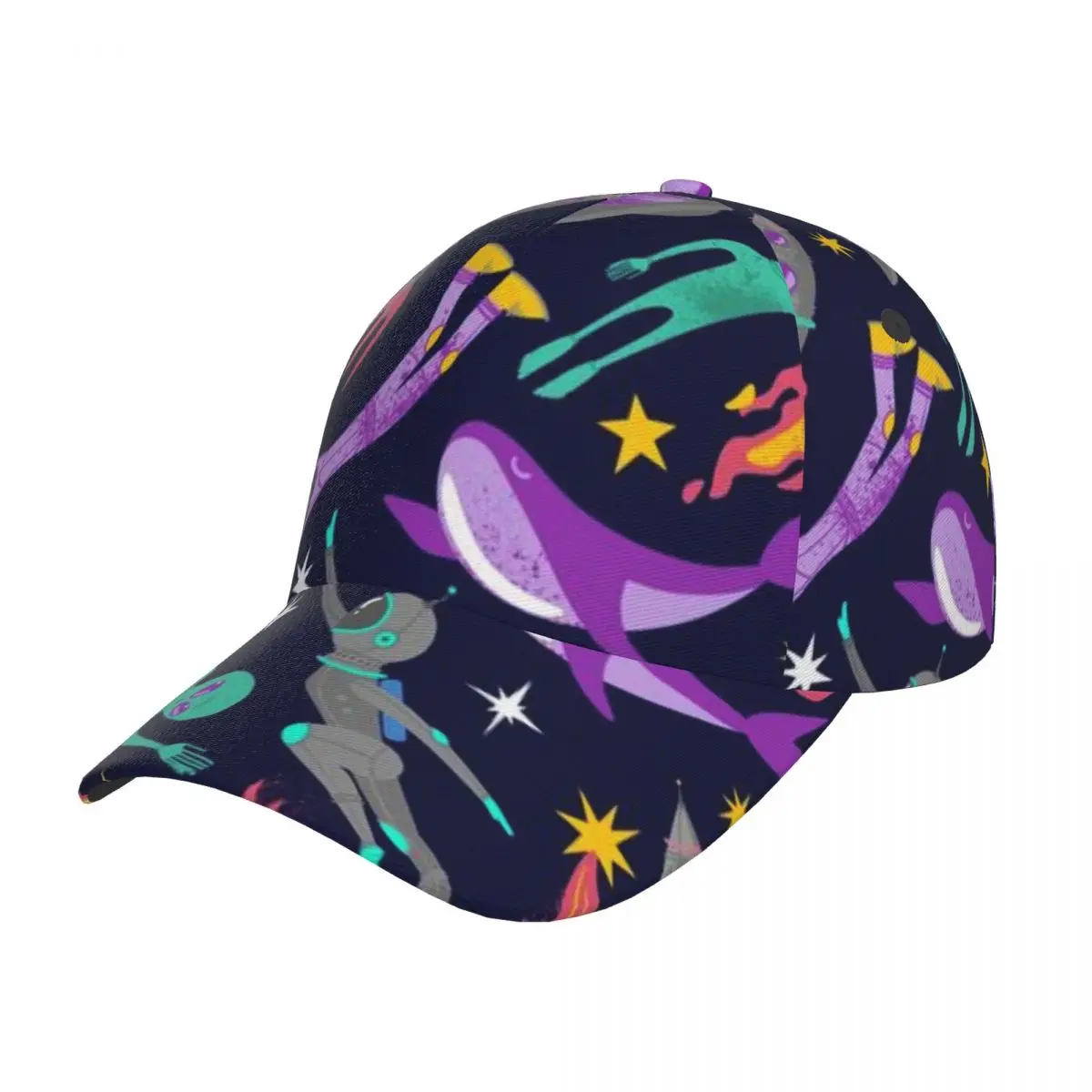 Space Galaxy Print Baseball Cap Fishing Caps Outdoor Hunting Hiking Hat