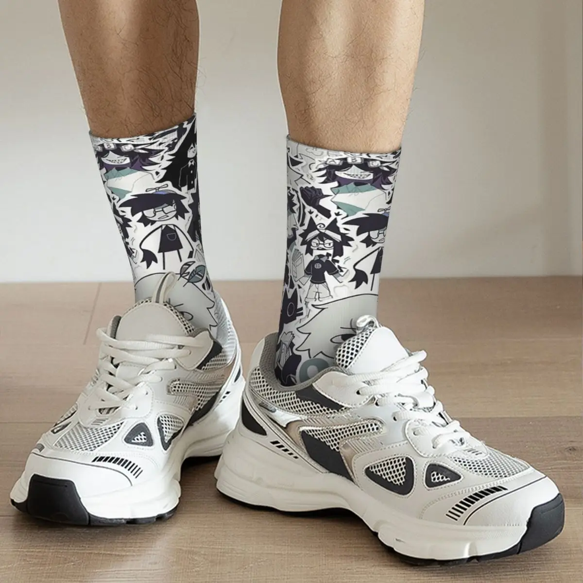 Cartoon Miss Circle Socks Harajuku High Quality Stockings All Season Long Socks for Man Woman Valentine's Day Gifts