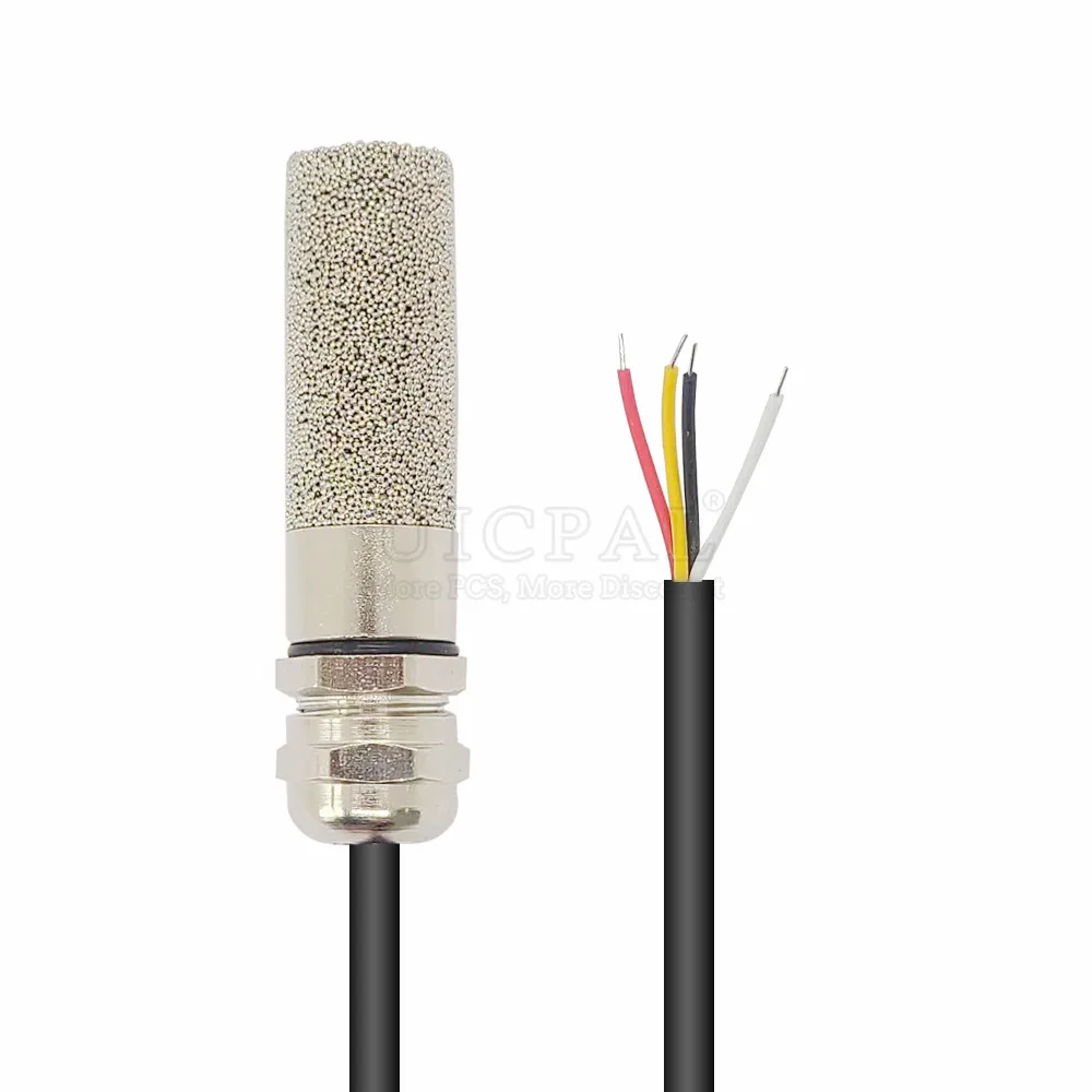 Temperatur Feuchtigkeit sensor Sonde Kabel Metall kopf digitale Kapazitäts sensoren 1m Länge i2c Ausgang sht20 sht30 sht40 shtc3