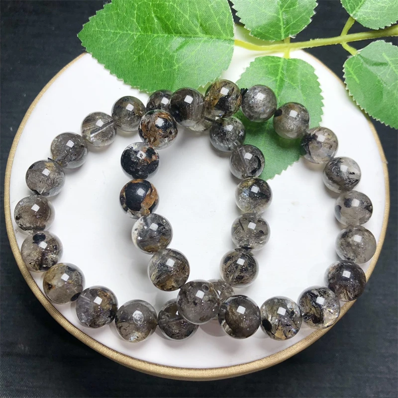 Natural Herkimer Diamond Bracelet Reiki Healing Fengshui Stone Fashion Jewelry For Women Holiday Gift 1PCS 10/11/13/14MM