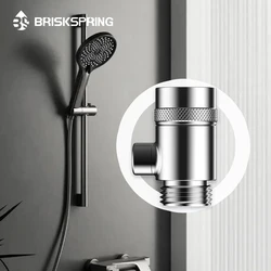 BriskSpring G1/2 Ultra Fine Bubble Shower Filter Micro Nano Bubble Generator For Skin Care High Pressure Bath Accessories