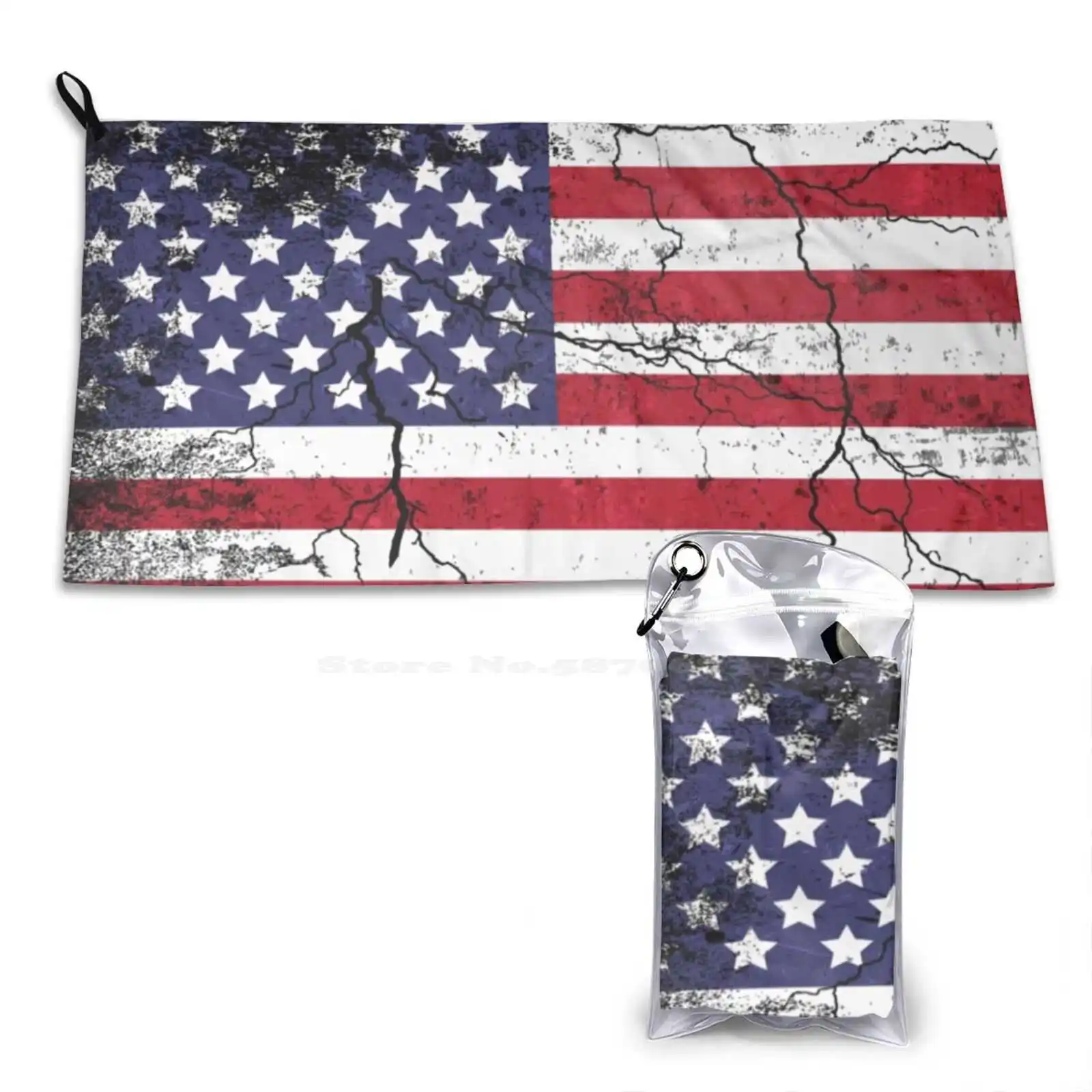 America Usa Flag Vintage Personalized Soft Towel Home Outdoor Bubba Wallace Hood Livery Number 2020 43 Motorsport American