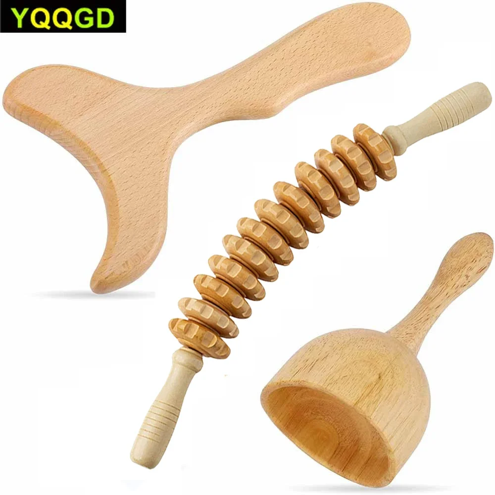 

Wood Therapy Massage Tools Lymphatic Drainage Massager Wooden Handheld Massage Cup for Anti-Cellulite,Body Sculpting &Contouring