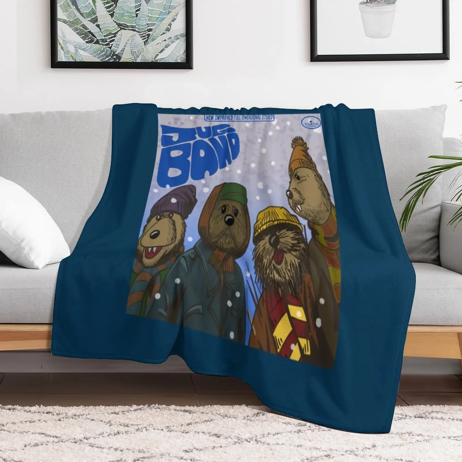 Emmet Otters Jug Band Christmas 1 Throw Blanket funny gift Plaid on the sofa Picnic Blankets For Sofas Blankets