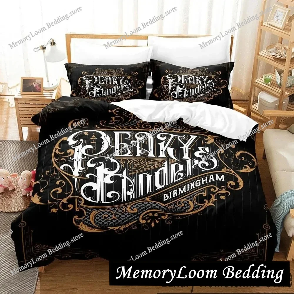 

3D Print Peaky TV Blinders Bedding Set Double Twin King Duvet Cover Comforter Pillowcase Boys Girls Adults Bedroom