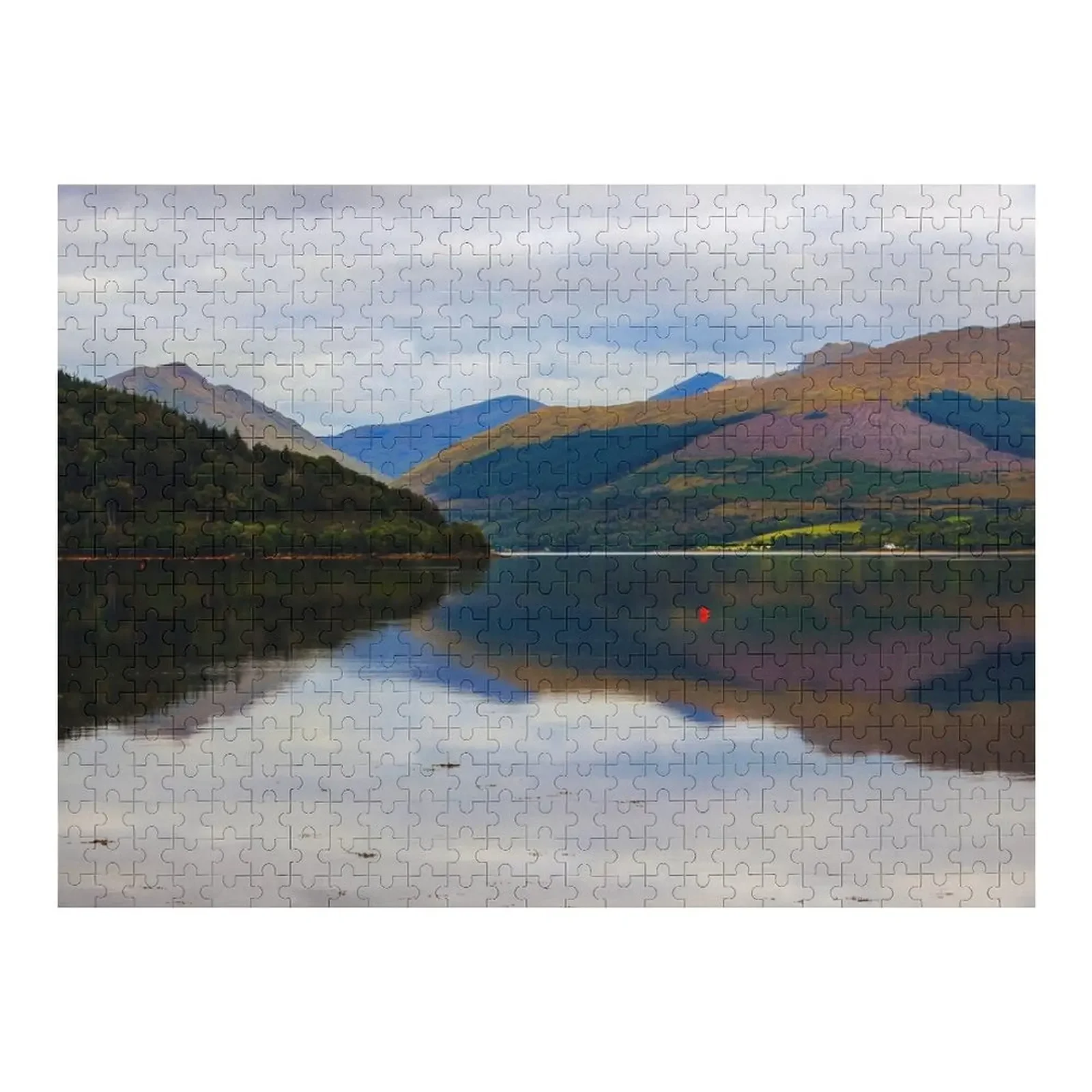 

Inveraray view on Loch Fyne, Scotland Jigsaw Puzzle Personalized Name Custom Wood Puzzle