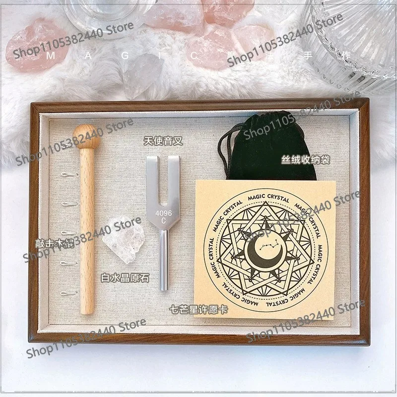 Angel Tuning Fork Set 4096Hz Crystal Degaussing Healing