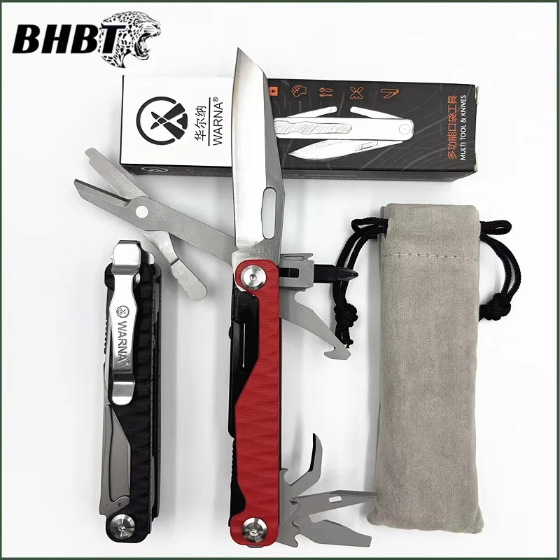 BHBT 16 في 1 أداة صغيرة قابلة للطي متعددة الوظائف أداة الجمع مقص مفك البراغي في الهواء الطلق EDC