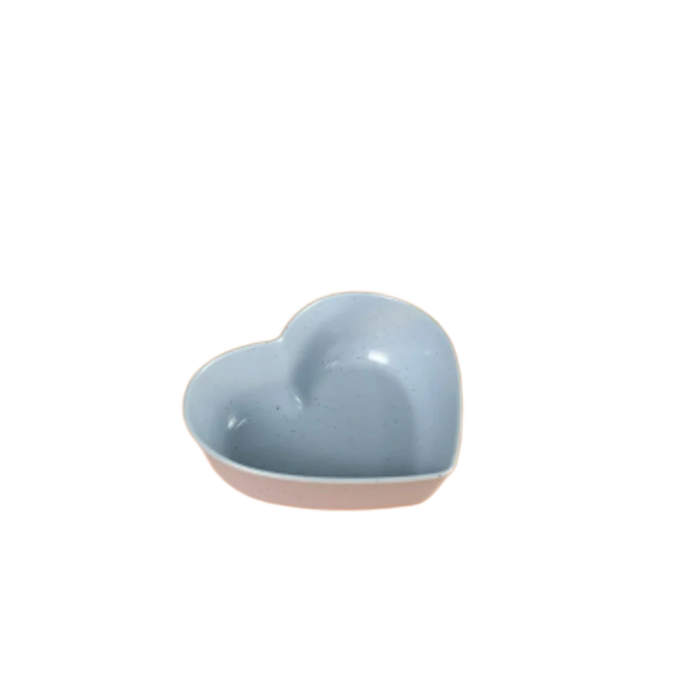 Grain Fiber and PP Heart Shape Dish for Serving Condiments Sauces Small Snacks and Seasoned Vegetables in Kitchen - Detail 1