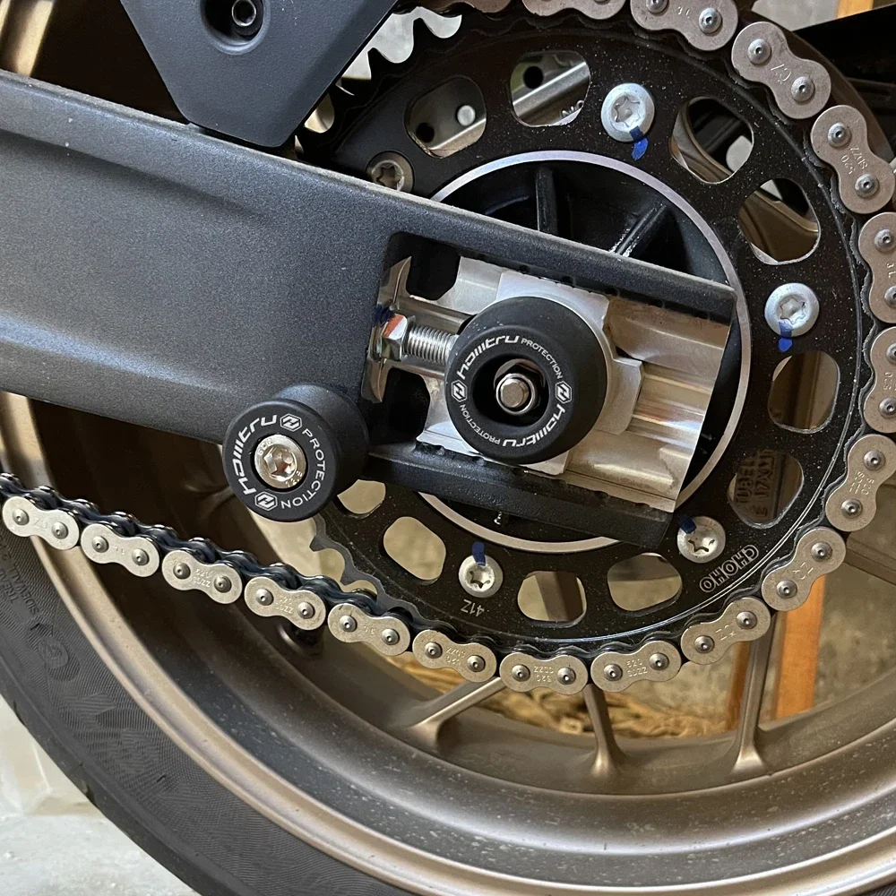 Sekrup motor Swingarm spul Slider mengangkat berdiri sekrup untuk Yamaha Tracer 9 GT 2021-2023