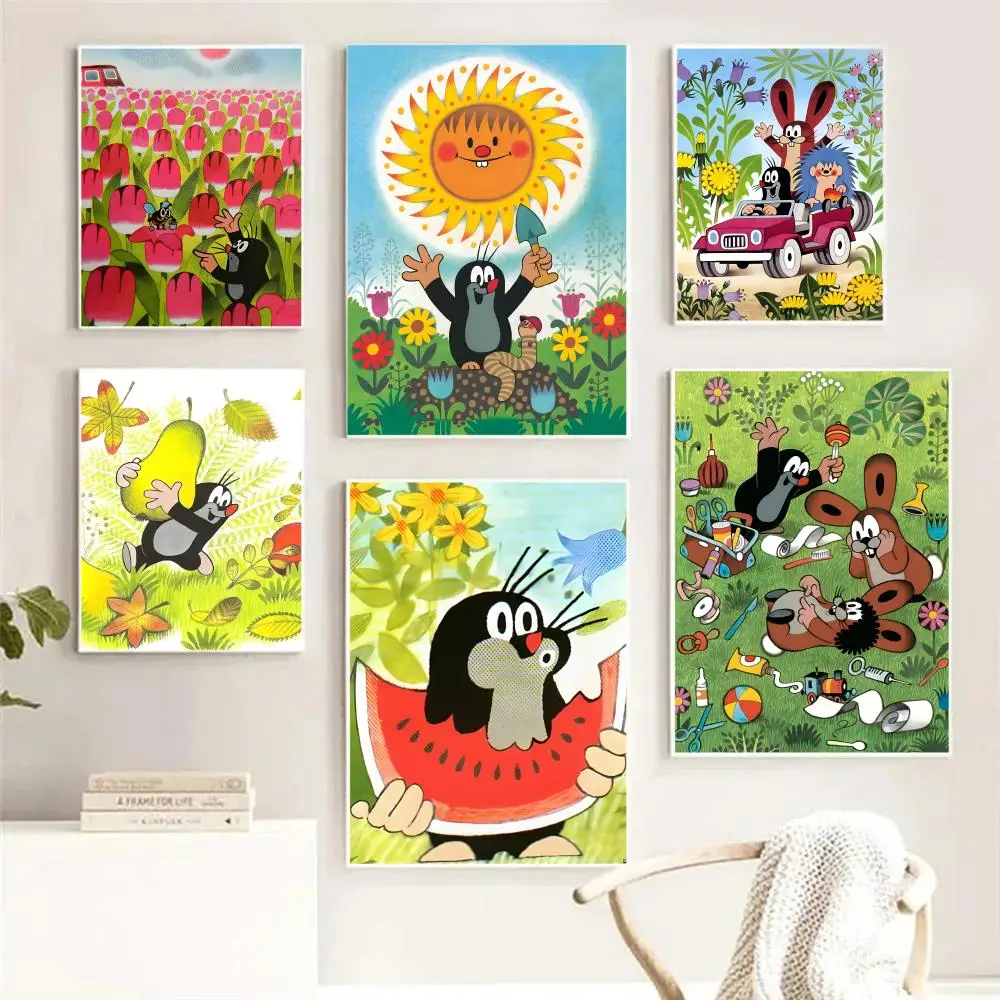 Aniem The L-Little Mole Poster Premium Art Print Modern Aesthetic Wall Decor For Living Room Bedroom Dorm Office Interior Design