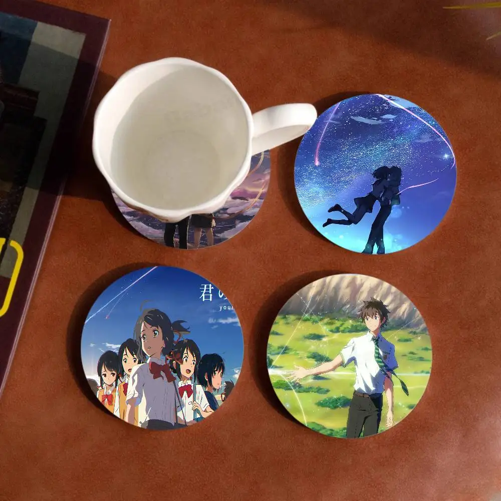 Anime Your Name Printed Coasters Suitable For Daily Family P