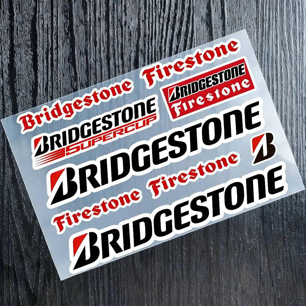 

For BRIDGESTONE Reflective Motorcycle Stickers, 3M Safety Warning At Night In The Dark Scooter Helmets
