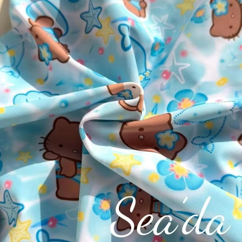 Kawaii Sanrios Hello Kittys Women's Swimsuit Cartoon Sweet Bikini Fashion Major Conjoined Triangle Swimsuit Hottie Cute Swimsuit view 4
