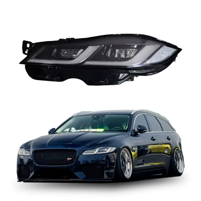 For 12V High Lumen 6000K White LED Headlights for 2017-2019 for XF/F-Pace Retrofit/Upgrade Kit Turn Signal D2R