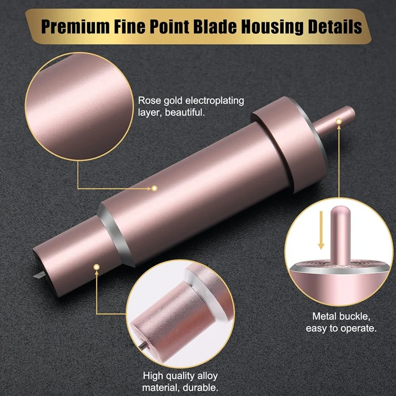 11Pcs Premium Fine Point Blade With Housing,For Cricut Maker, Maker 3 With Housing For Cutting Film, Vinyl, Sticker