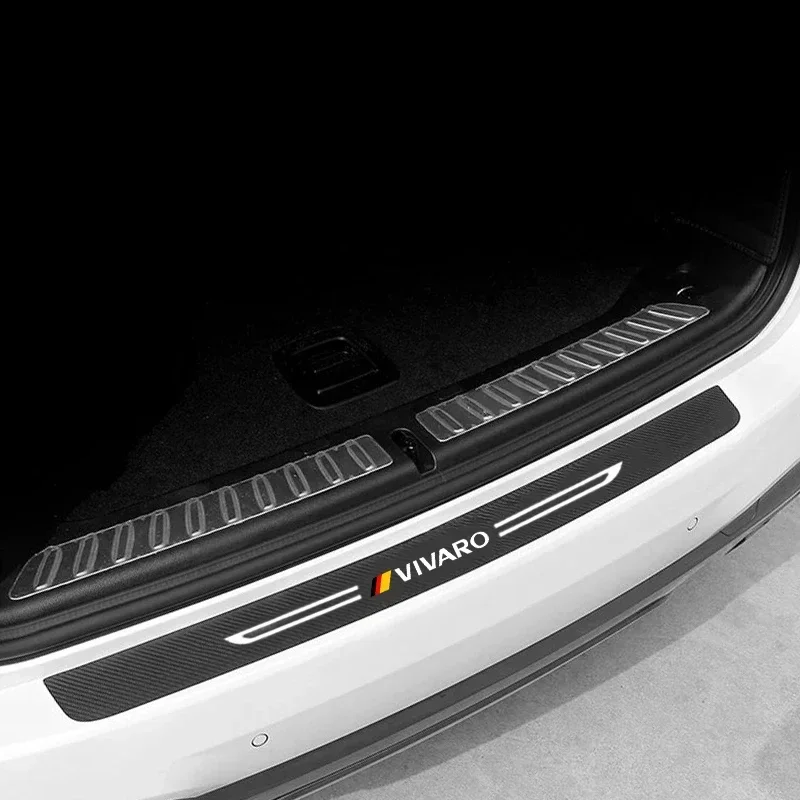 Car Doorsill Trim Stickers for Vivaro Pedal Guards Trunk Door Threshold Anti Scratch Protective Decals Bumper Strip For Opel