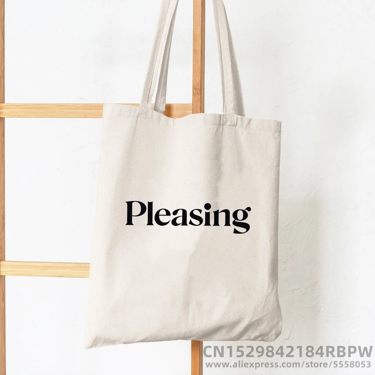 Pleasing Funy Letter Women Large Capacity Canvas Tote Bag Girl Reusable Shopper Foldable Ecobag Aesthetic Student Book Handbags