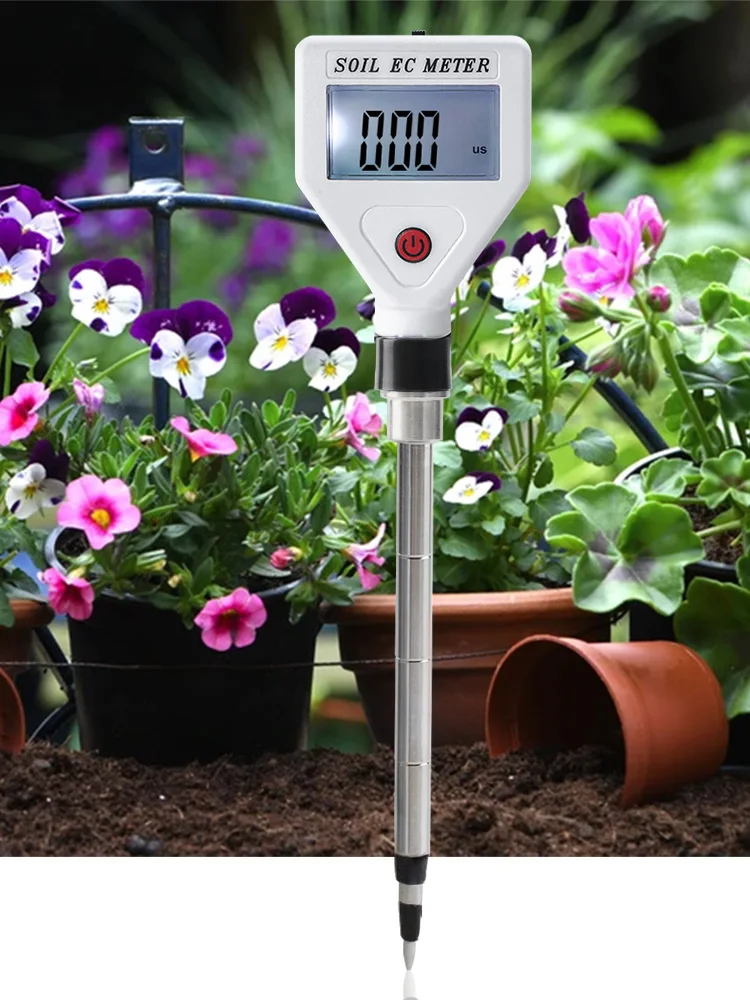 EC Soil Tester EC Conductivity Test Detector EC Soil Tester Indoor Plants Garden Flower Protection
