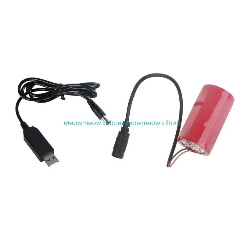 W91A USB a 1.5V LR20 D Eliminadores batería Convertidores Cable alimentación del cable