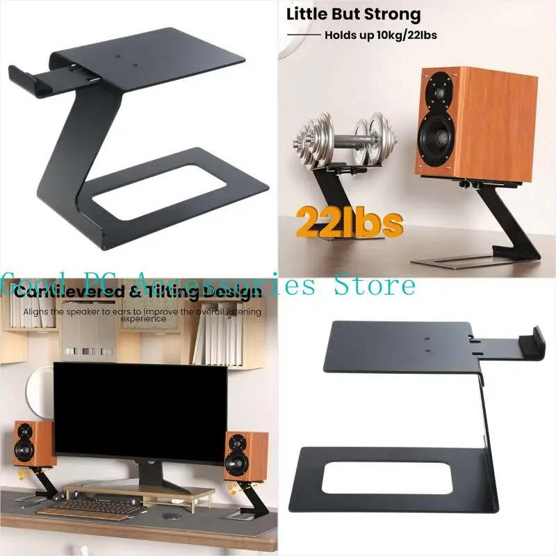 R53C Desktopluidspreker Stand metaalluidspreker Standondersteuning 22lbs Studio Monitors Holder