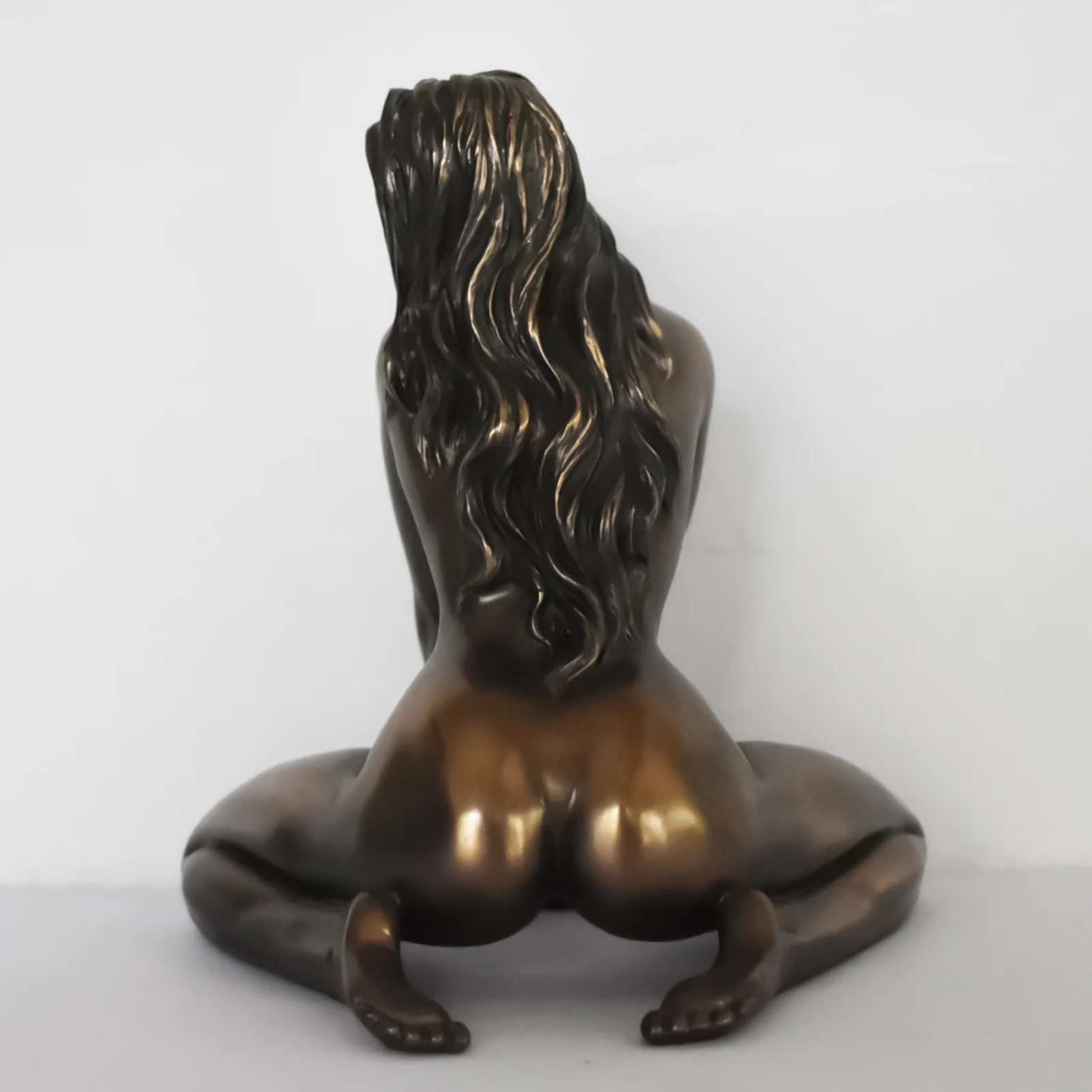 عارية تمثال برونزي زخرفة الزخرفية الراتنج شخصية النمذجة الحرف لعيد الميلاد عيد الحب السنة الجديدة هدية الغاز