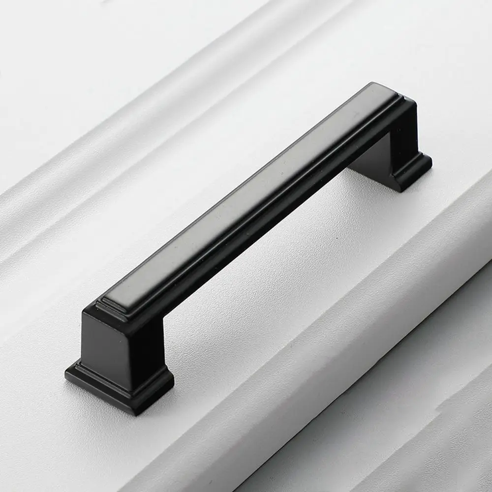 

American Style Matte Black Door Pulls Home Improvement Kitchen Furniture Hardware Cupboard Knobs Drawer Pulls Cabinet Handles