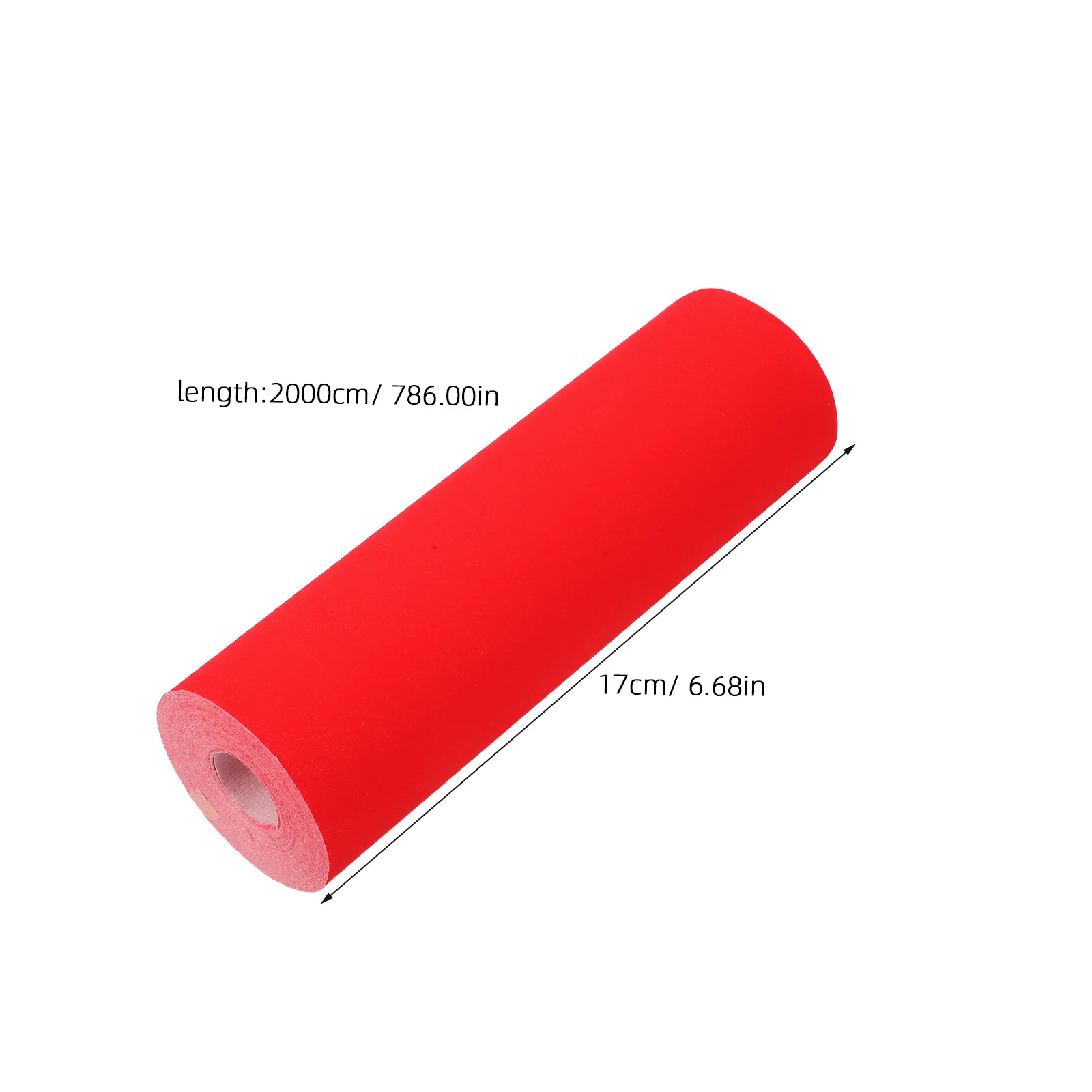Red Xuan Paper Roll Semi Raw Bright Color for Chinese Calligraphy Couplets Crafts Paper Cutting Spring Festival