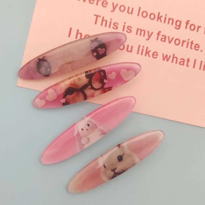 4-teiliges Set Niedliche Hasen- und Katzen-Haarspangen für Mädchen, Frauen und Kinder, Festliche Haaraccessoires, Haarband – Detail 1