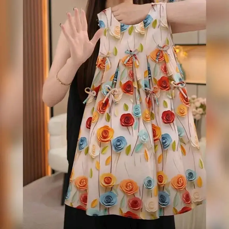 

Summer Dress Girl 2025 New Child Casual Girls Ball Gown Dresses for School Elegant Vest Princess Dress Kids Clothes 3 To 12 Year