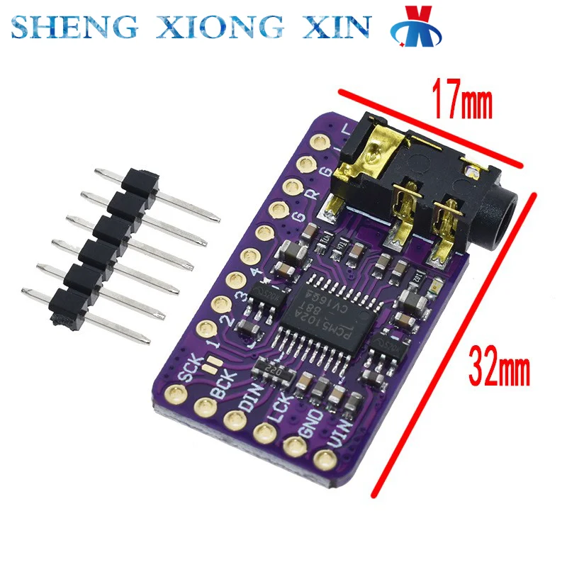 1pcs GY-PCM5102 CJMCU-5102 I2S IIS Microcontroller Raspberry Pi Lossless Digital Audio DAC Decoder Board