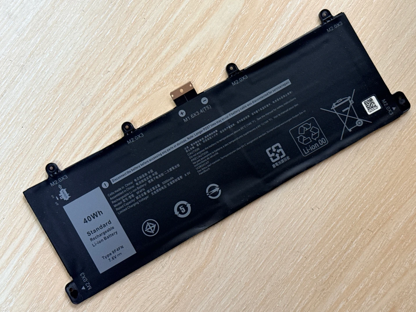 9F4FN Laptop Battery For DELL Latitude 7320 2-in-1 For DELL Inspiron 14 3420 Series 2VKW9 2ICP4/79/112 7.6V 40WH