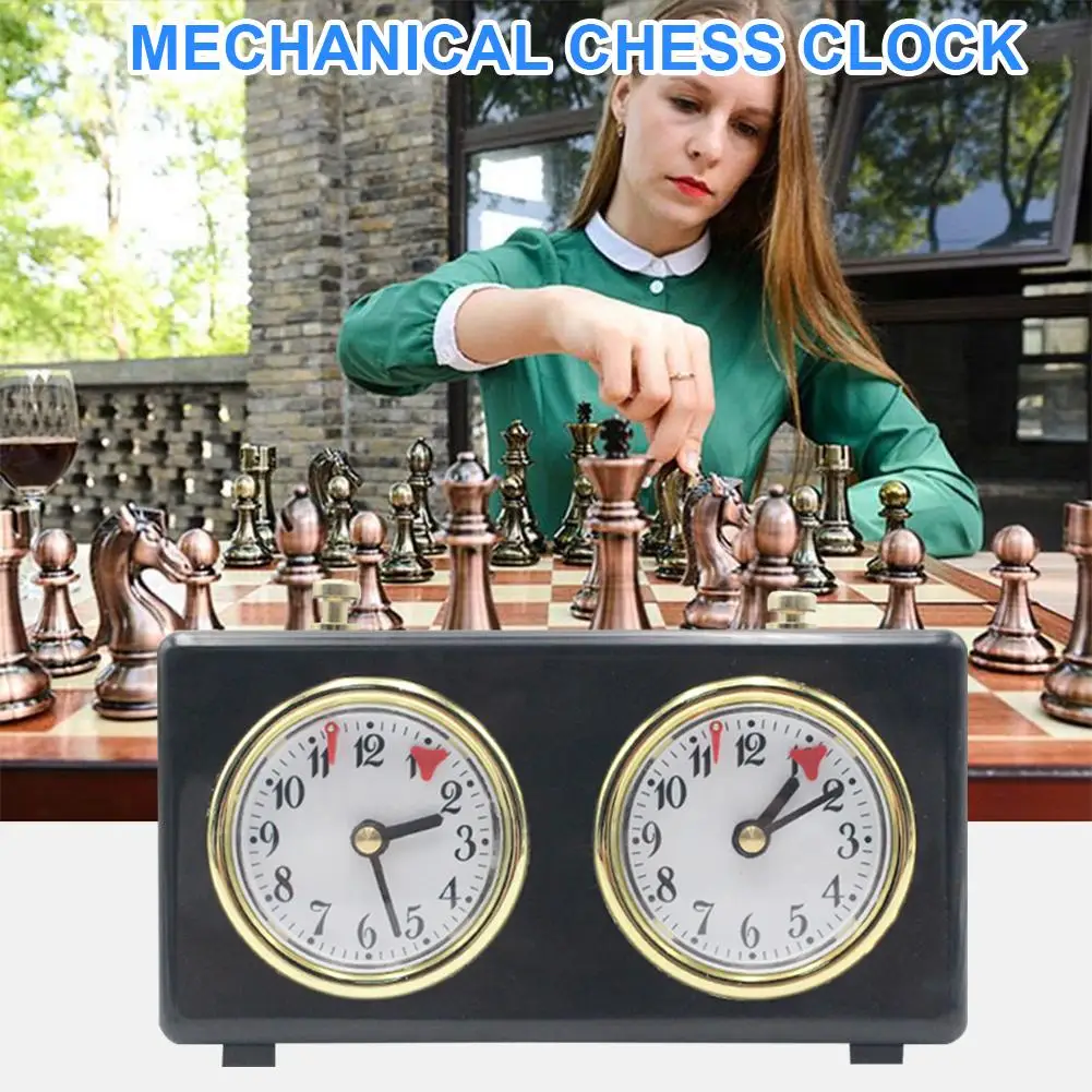 Digital Chinese Chess Timer Clockwork Driven Chess Clock Timer Retro Chess Competitions Timers Gift for Chess Lovers Referee Use